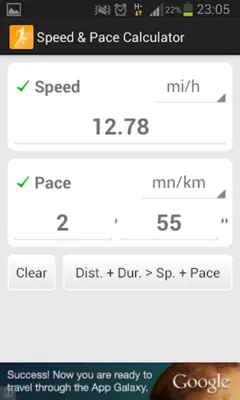 Speed & Pace Calculator android App screenshot 4