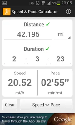 Speed & Pace Calculator android App screenshot 5